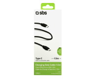 SBS USB-C USB-C DL.1.5M CZARNY - 1436567 - zdjęcie 2